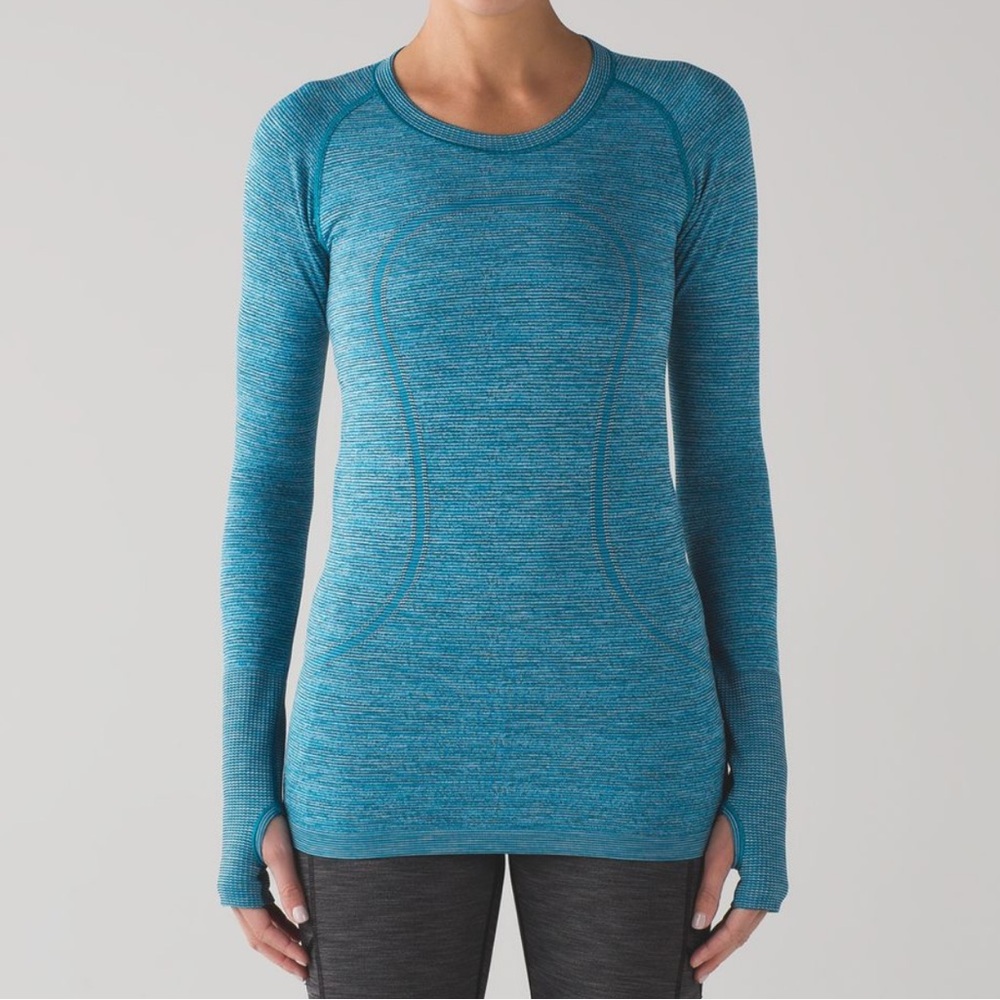 lululemon athletica Teal Long Sleeve Top